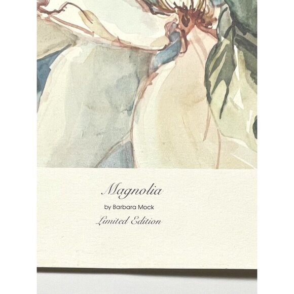 26.5"x21" Ltd Ed Signed Numbered Print MAGNOLIA by BARBARA MOCK 1986 Somerset - Picture 7 of 7